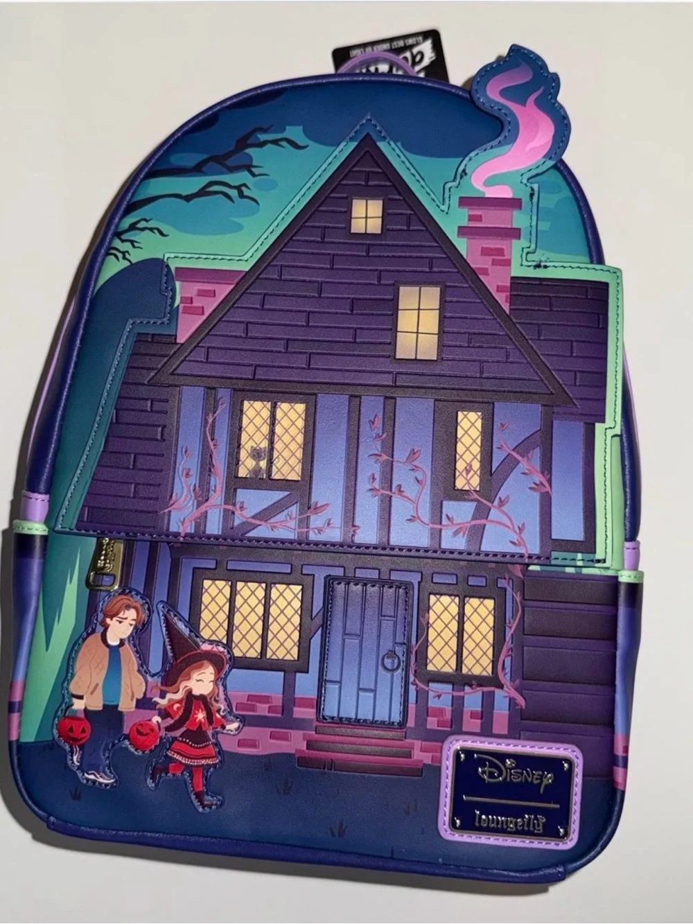New Loungefly Purple Hocus Pocus House Mini Backpack